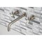 Kingston Brass KS8028NX Two-Handle Wall Mount Tub Faucet, Brushed Nickel KS8028NX - alternate 2